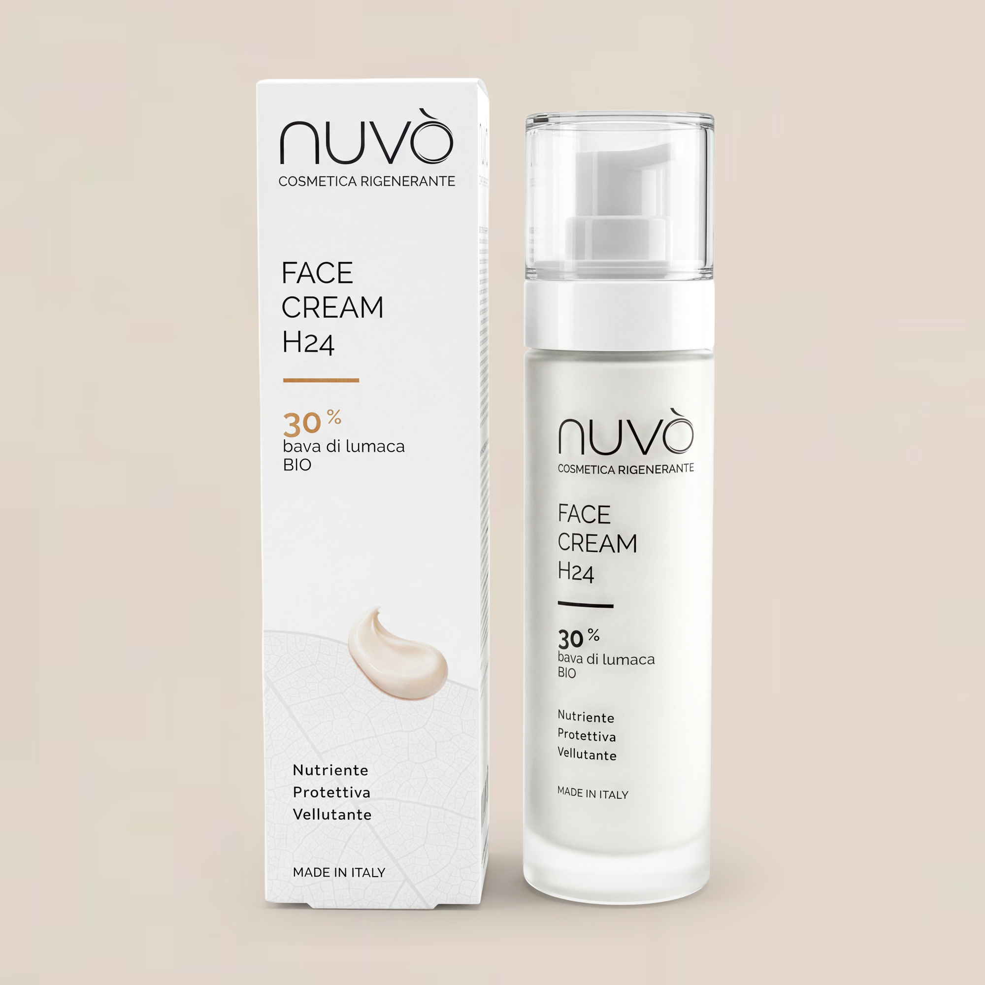 H24 Hydrating Face Cream rich in Snail Slime – Nuvò Cosmetic