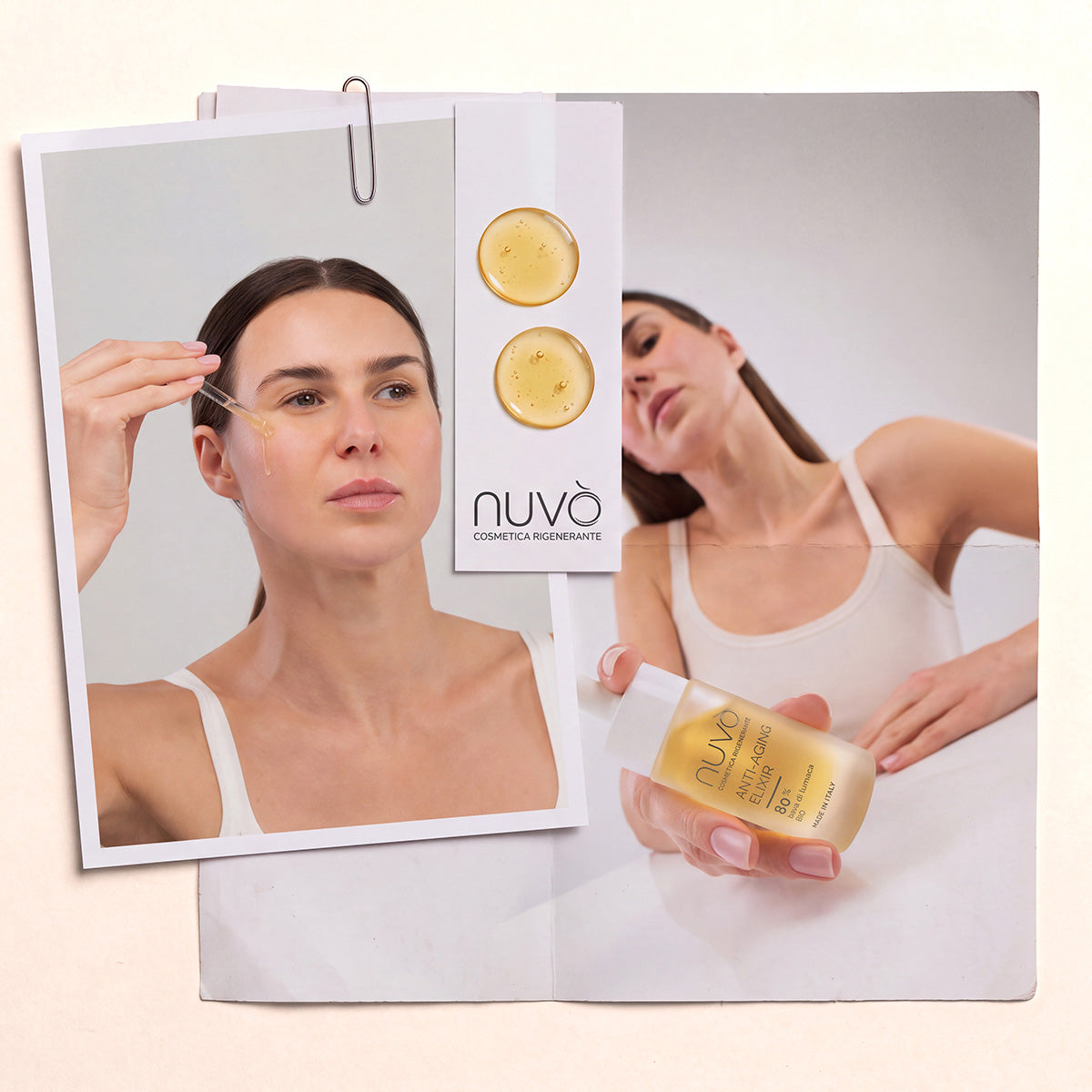 Anti-Aging Elixir Sérum visage élixir anti-âge bave d'escargot 80% et acétyl hexapeptide-8 30 ml