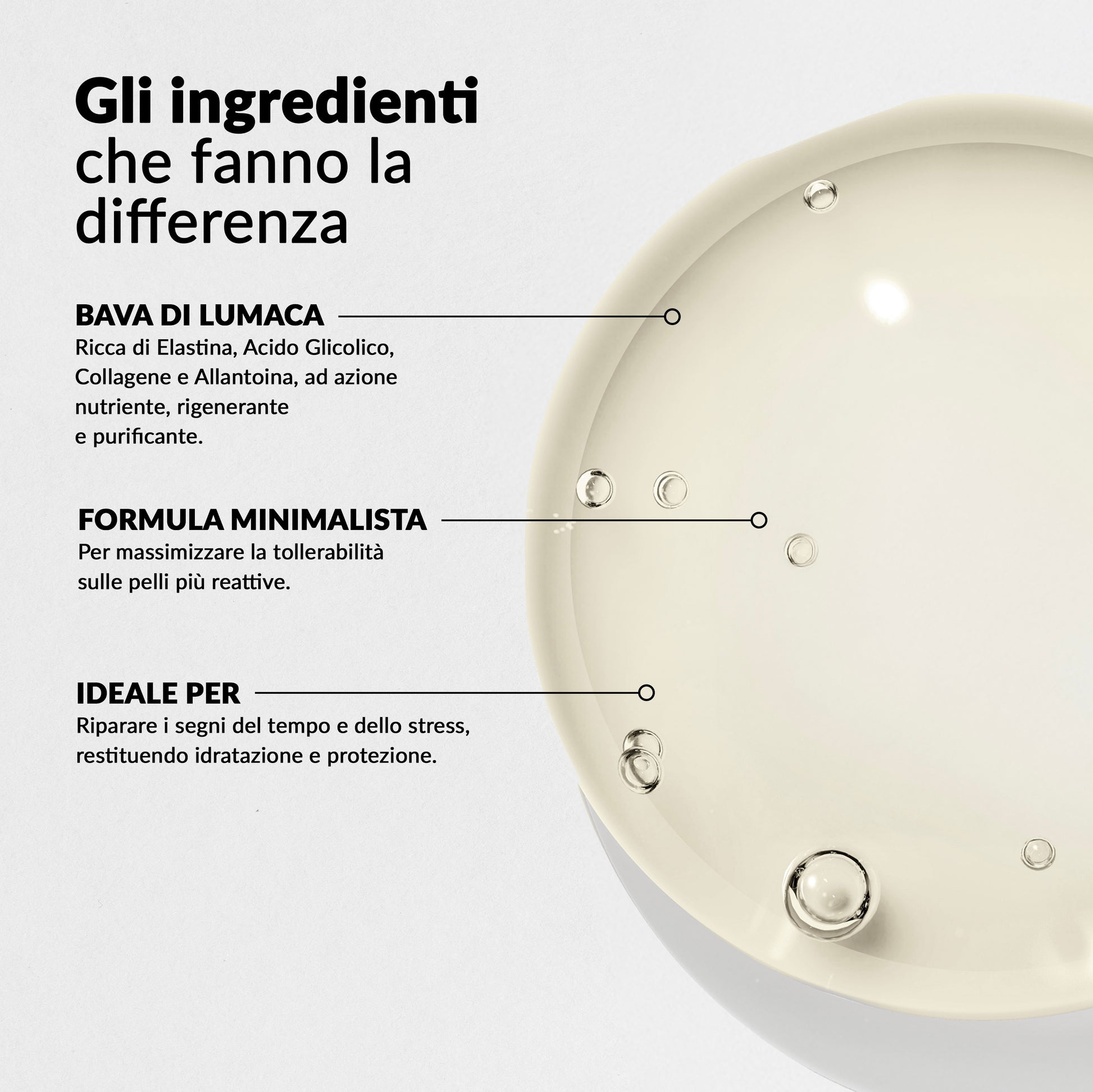 INGREDIENTI PURE NUVò BAVA LUMACA PURA