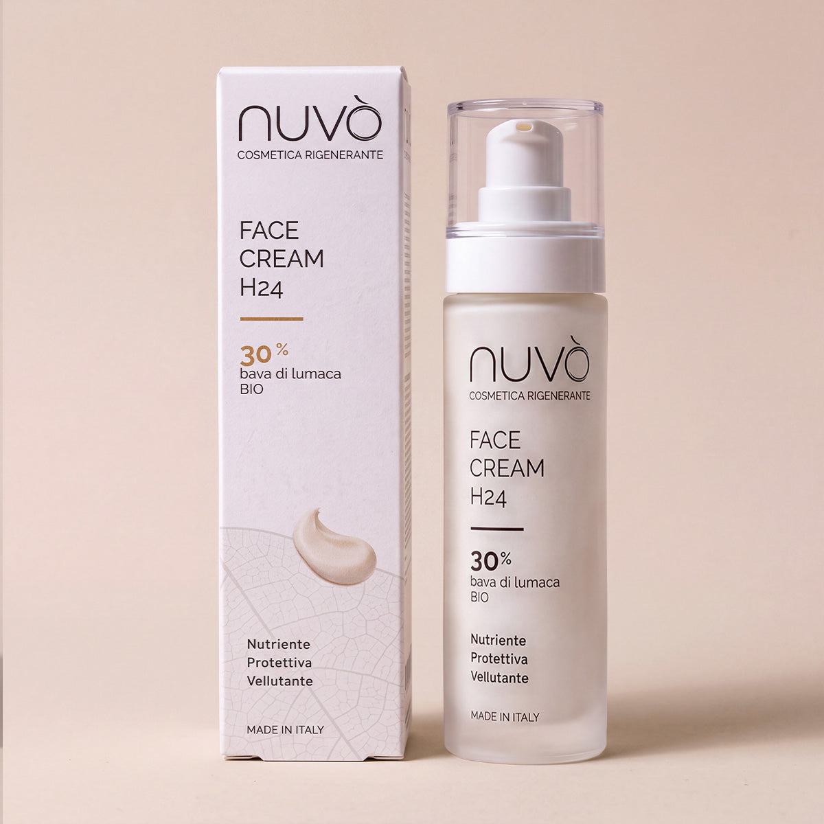 Face Cream h24 Crema viso con bava di lumaca 30% per tutti i tipi di pelle 50ml