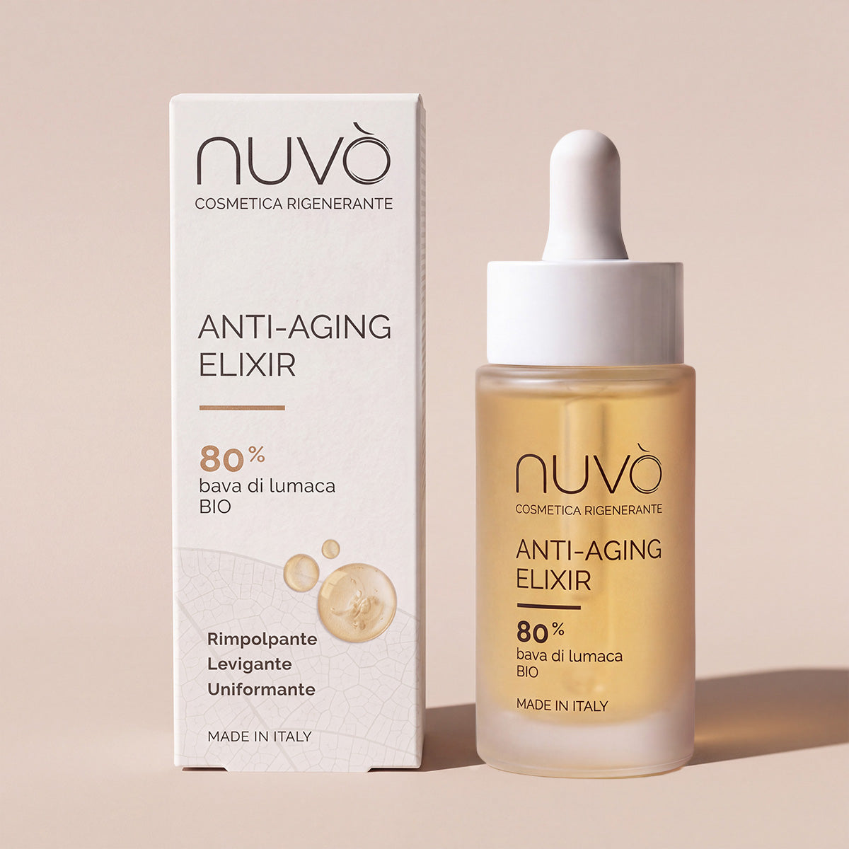Anti-Aging Elixir Snail Slime 80% and Acetyl Hexapeptide-8 Facial Serum 30ml