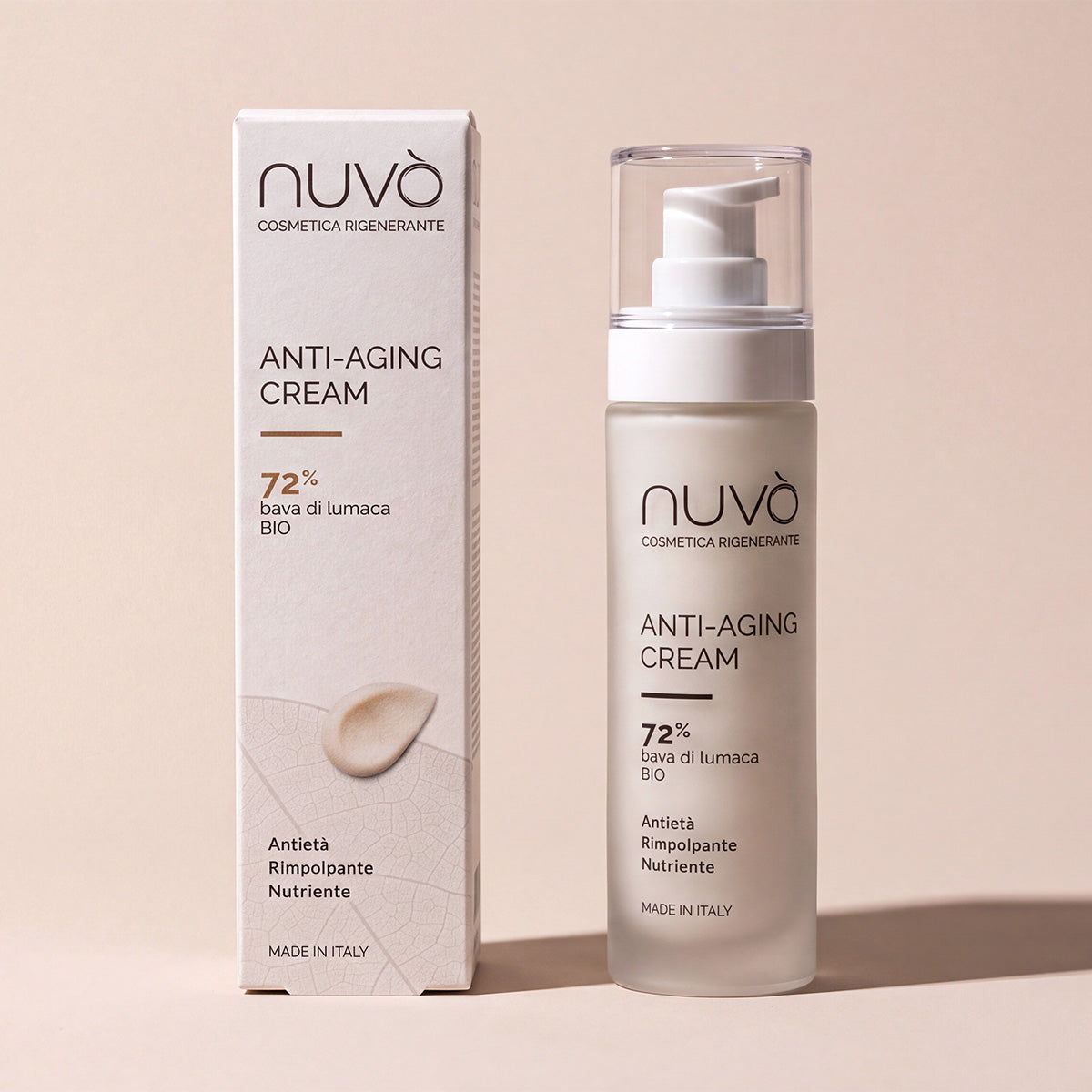 Anti Ageing Cream - Bio Face Cream with 72% Snail Slime and Hyaluronic Acid 75ml