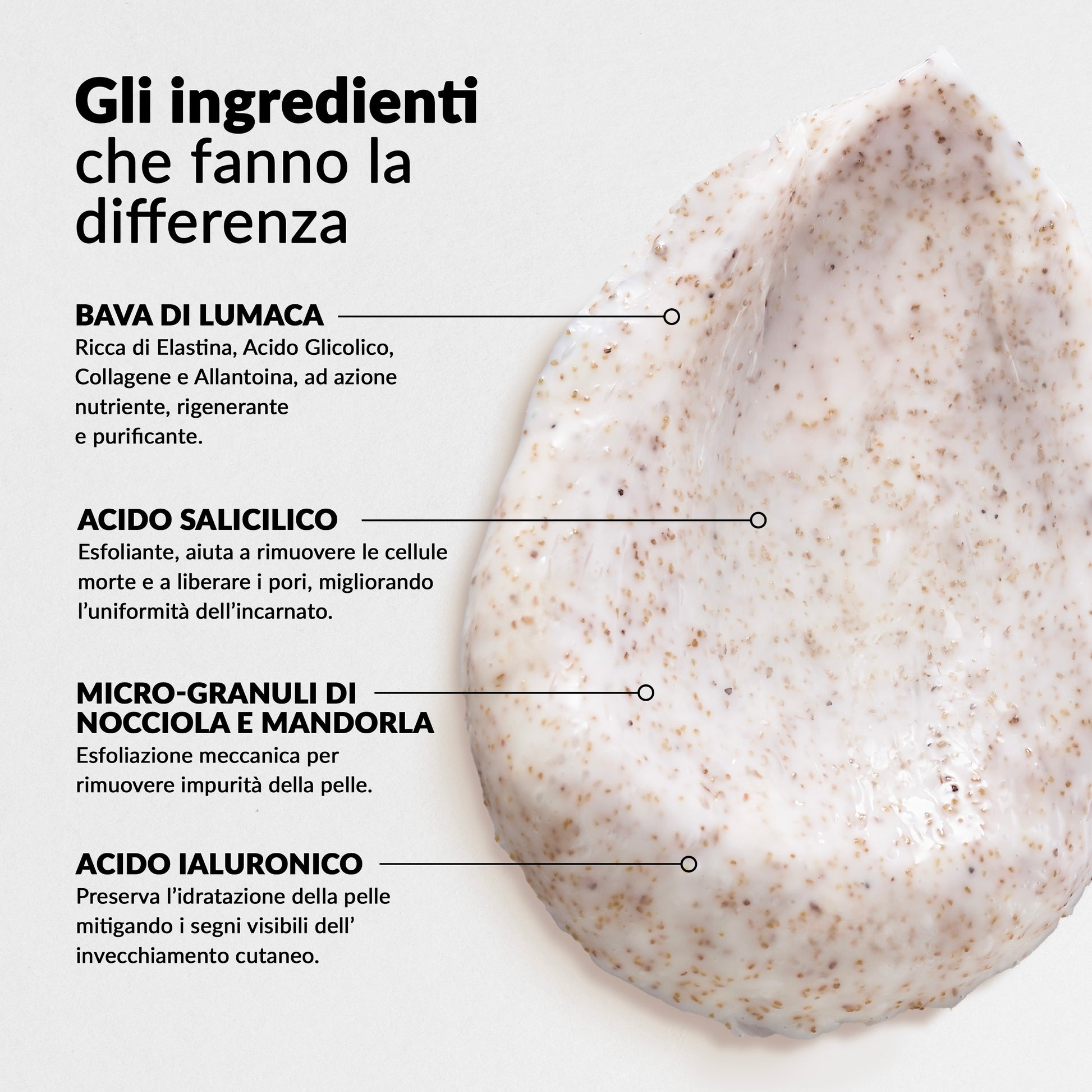 ingredienti scrub viso bava di lumaca nuvo