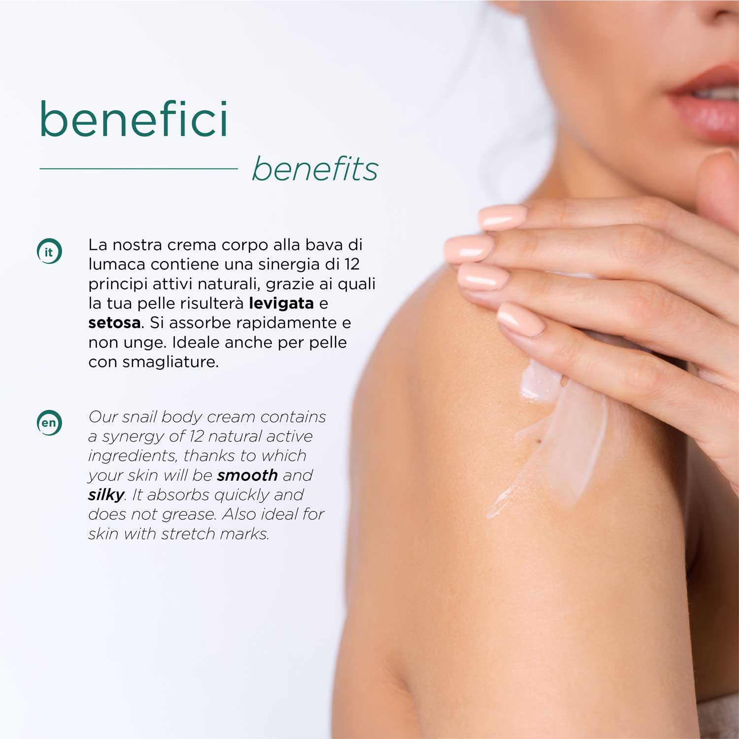 benefici crema corpo bava lumaca nuvo