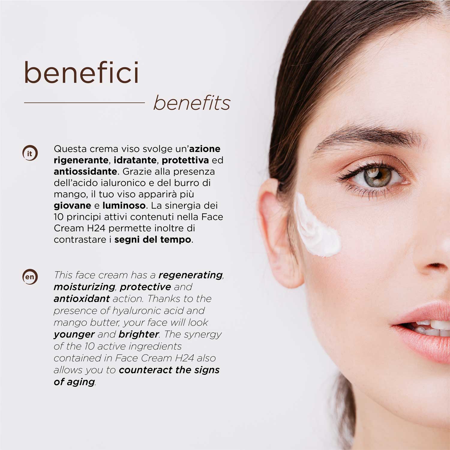 benefici crema viso idratante nuvo